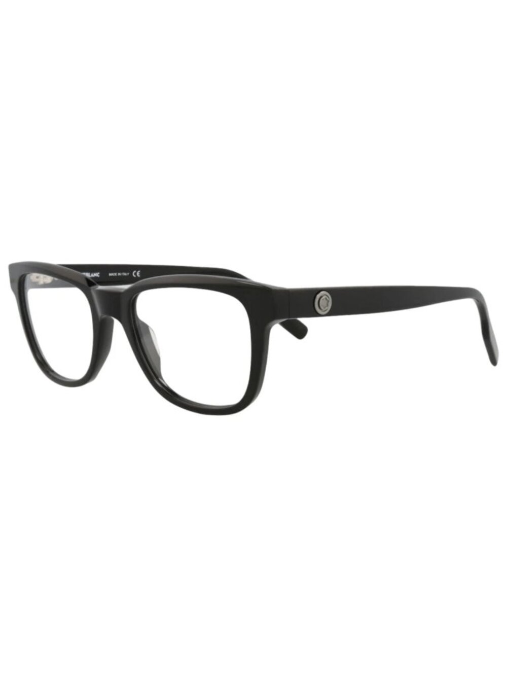 New Montblanc Women's Eyeglasses Square Rectangle Acetate Frame Mens Black Black